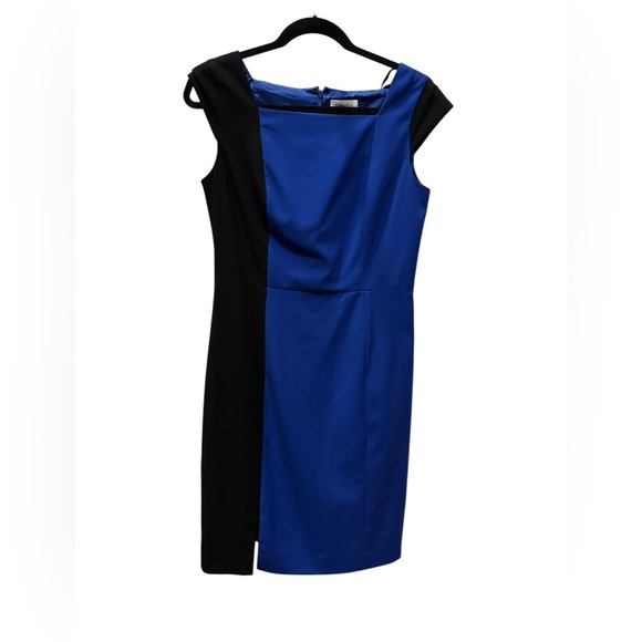 Calvin Klein Dresses & Skirts - Calvin Klein Elegant Blue and Black Dress size 6